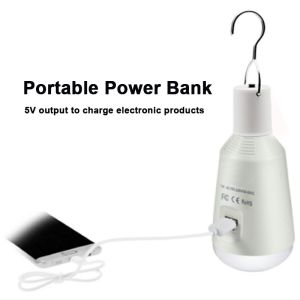 Buy cheap LED Solar Light Solar Bulb with Remote Control Lamp Indoor Waterproof Panel Emergency Plastic Bulb Hook Tent Lantern Outdoor from wholesalers