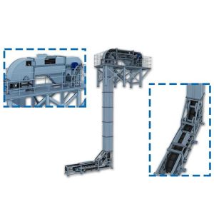 Enclosed Industrial Conveyor Belt Side Wall Machine For Granular