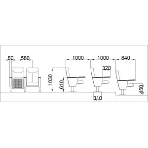 Buy cheap Adjustable Folding Stadium Theater Seats IS09001 Multi Layer Multipurpose from wholesalers
