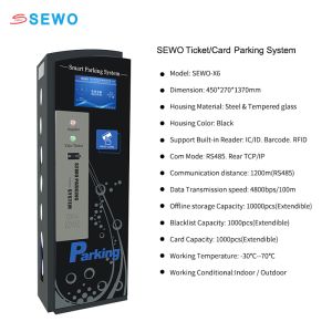 SEWO Smart Parking System with Offline Operation Steel Tempered Glass Housing