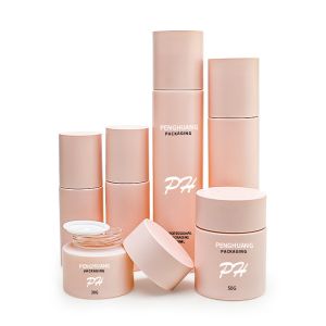 Buy cheap Cosmetic Glass Cream Jar Container Pink 30g 50g Custom Deep Mouth from wholesalers