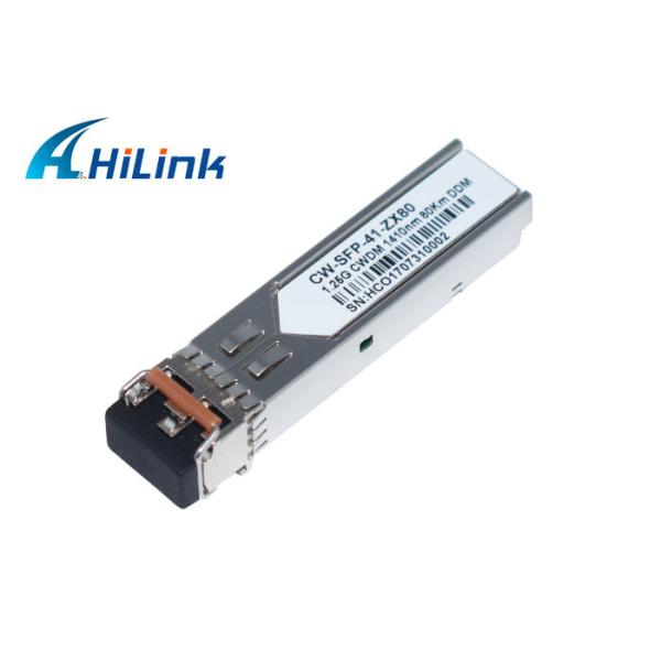 Quality CWDM MUX Modules Optical Transceiver Module 1.25G SFP 80KM 1410nm LC DDM -25dB with isolator for sale