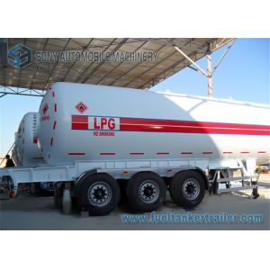 Buy cheap 3 Axle 25 Ton LPG Propane Gas Tanker Trailer 13000*2500*3990mm from wholesalers