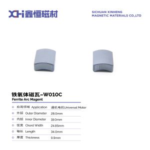 Wet Compression Molded Ceramic Strontium Ferrite Magnet With High Density And An