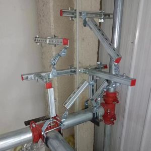 304SS Seismic Supports Bracket Lateral Bracing Earthquake Proofing