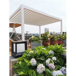 Buy cheap Customized Pavilion Louvered Pergola Electric Waterproof Aluminium Gazebo from wholesalers