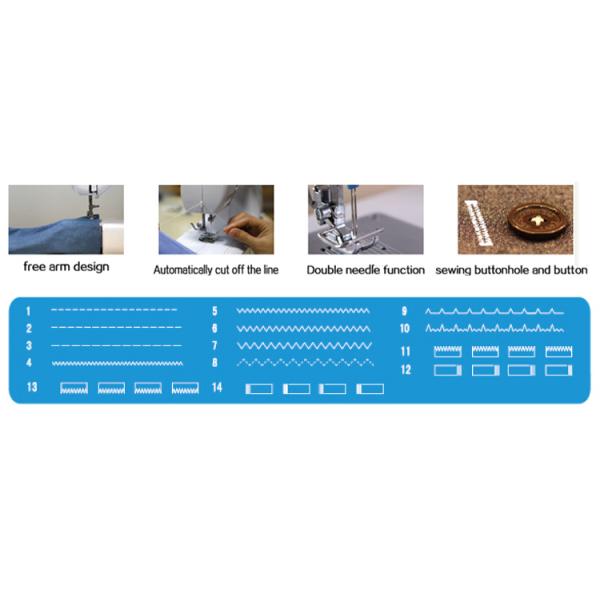 UFR-757 Household Sewing Machine with Max. Sewing Speed 280 and 32.4X14.3X28.7cm
