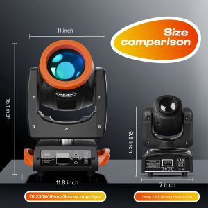 14-Color Rainbow Effects DMX512 Controls Stage Lights for DJ Performances in