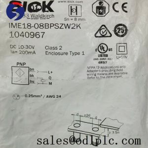 Buy cheap IME18-08BPSZW2K Sick PLC Inductive proximity sensor  sensor, 6.48mm range, M18 X 1，PNP， No, cable, 3 wires, 2 meters from wholesalers