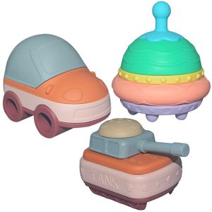 Buy cheap Customizable Children'S Educational Toy Hamburger Silicone Stacking Toy from wholesalers