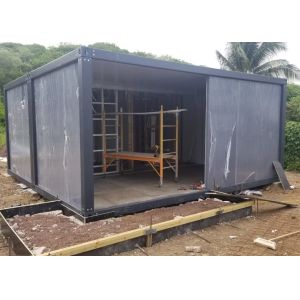 Buy cheap Grey Iron Grey Steel Frame Detachable Sandwich Panel Container House from wholesalers