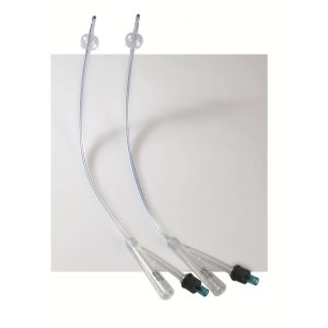 Buy cheap Hospital Silicone Foley Catheter 2 Way 8-24Fr 5-30cc Capacity from wholesalers