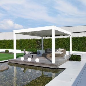 Buy cheap Motorised Weather Resistant Motorized Louvered Aluminum Pergola from wholesalers