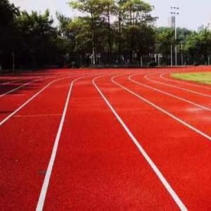Buy cheap Rubber Granules Athletic Running Tracks With Breathable Spray Coating System from wholesalers