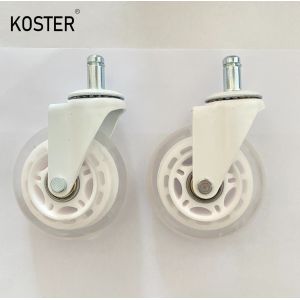 Buy cheap Wear Resistant Silicone 3inch 75mm White PU Transparent Casters for Furniture Wheels from wholesalers
