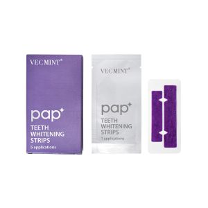 VECMINT pap* Advanced Teeth Whitening Strips - A Pack of 5 Applications Long -