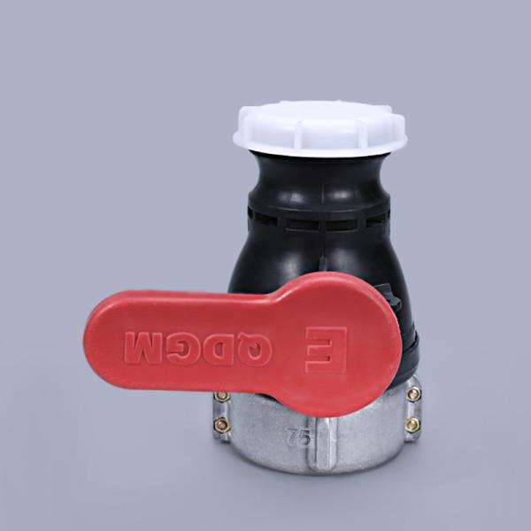 UMETASS DN50 HDPE IBC Tank Ball Valve With Quick Disconnect Outlet for