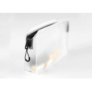 Buy cheap Semi Transparent PVC Cosmetic Bag 1 Zipper Pocket from wholesalers