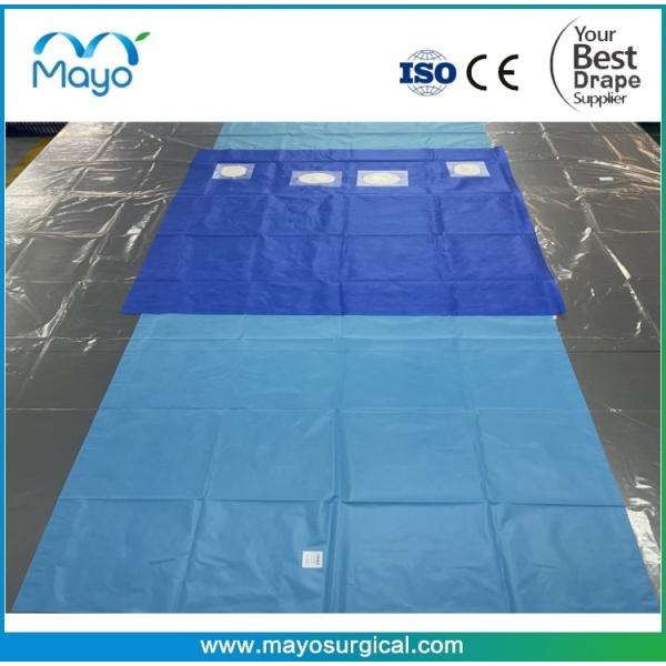 Cardiovascular Drapes - Ultimate Angiography Drape with 2 Femoral Fenestrations