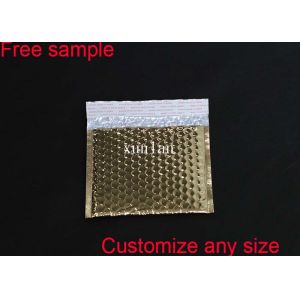 Gold Gloss Surface Metallic Bubble Mailers 6*10 Padded 2 Sealing Sides Anti