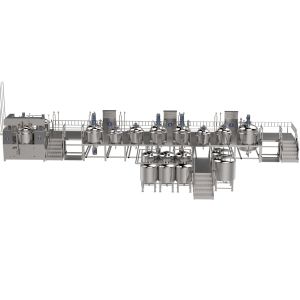 High Shear Homogenizer Machine With Hydraulic Lifting Lid Double Jackets