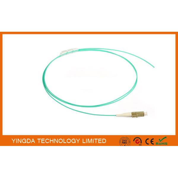 Quality Fiber Optic Pigtail LC OM3 10Gig. Aqua 0.9mm Simplex LSZH 1.5 M 50/125 um Mulitmode Pigtail for sale