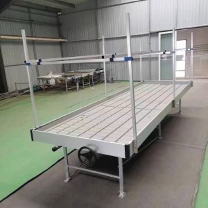 4ft 5ft customized width Movable seedbed growing bench rolling table with
