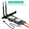 Buy cheap Mini PCI-E To PCI-E 1x And MSATA To SATA3 WiFi Adapter For 3G 4G LTE Msata SSD from wholesalers