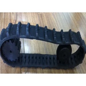 Buy cheap 50mm Wide Continuous Robot Rubber Tracks With Joint Free Links from wholesalers