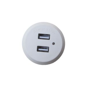 Buy cheap 1 Outlets Embedded Circular USB Socket for Household Appliance Charging Customization from wholesalers