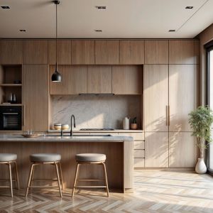 Particleboard MDF Plywood Solid Wood With Acyclic Lacquer Matt High Gloss PVC