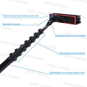 39ft 3K Surface Carbon fiber Feeder Pole System for Window and Solar Panel