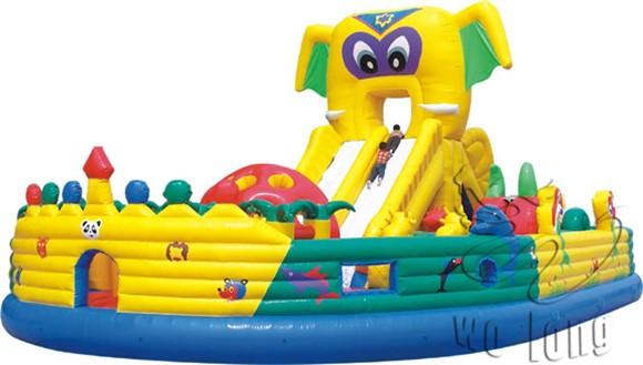 Buy cheap outdoor inflatable castle, giant inflatable slide, inflatable dry slide from wholesalers