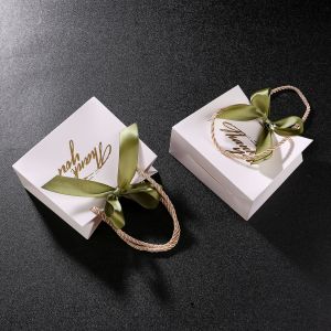 Buy cheap Custom White Cardboard Kraft Paper Candy Gift Boxes Wedding Favor Boxes With Gold Foil Stamping from wholesalers