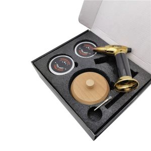 China New Design Wood Cocktail Smoker Kit with Torch Customize Whiskey Cocktail Smoker Kit With Wood Chips Spoon on sale