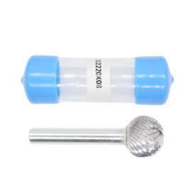 Buy cheap 8mm Shank D-Ball Shape 22mm Cut Dia Carbide Burrs Double Cut Carbide Rotary Burr from wholesalers