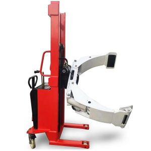 Buy cheap 350kg 1700mm 1.7m Semi Electric Roll Stacker With Clamp Customized Rotation Angle from wholesalers