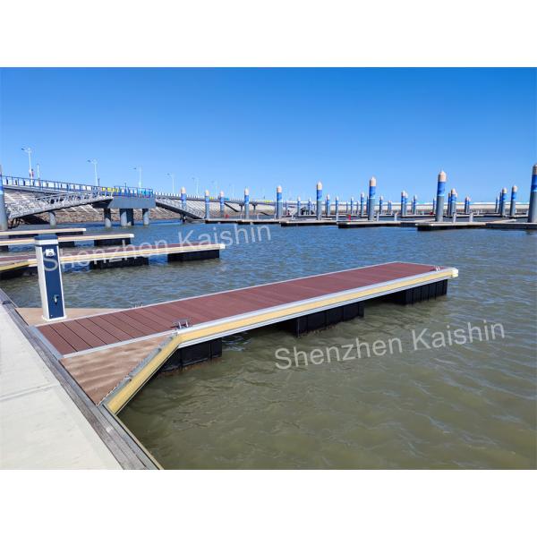Buy cheap Aluminum Alloy Floating Finger Pontoon Dock With Mooring Cleats WPC Decking from wholesalers