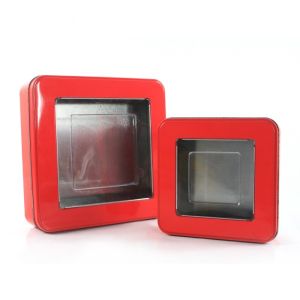 Buy cheap Personalized Cookie Tin with Transparent Lid from wholesalers