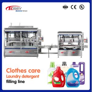 Buy cheap 8 Heads Detergent Filling Machine for Clothes Care Production 2000ml-5000ml from wholesalers
