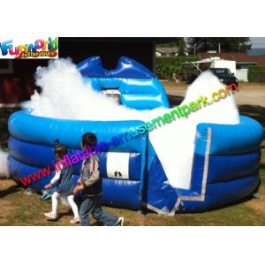 Buy cheap Plato PVC Blue Inflatable Water Pools , Kids Soap Foam Pitch Custom Made from wholesalers