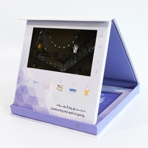 TFT Screen LCD Video Greeting Card CMYK Printing With Built - In Speaker