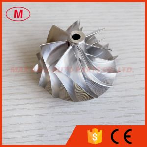 Buy cheap RHF5 44.20/58.00mm 7+7 blades high performance turbo aluminum 2618/milling/billet compressor wheel from wholesalers