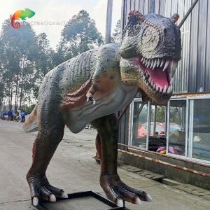 Buy cheap Sunproof Fiberglass Animatronic T Rex Theme Park Dinosaurs Customized from wholesalers
