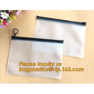 Document Wallet Clear Document Bag With Zipper,Clear Plastic PVC Zip Lock