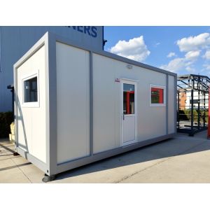 Detachable Extendable Flat Roof Container House For Warehouse With Sandwich