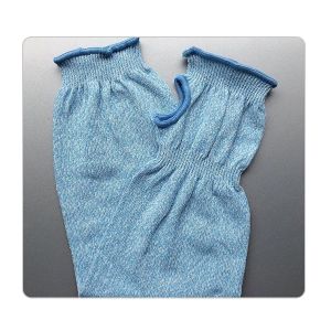 Buy cheap Machine Washable Blue Elastic Seamless HPPE Cut Resistant Sleeves from wholesalers