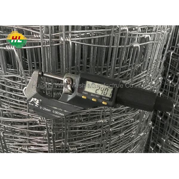 60 In. X 100 Ft. Hinge Joint Sheep & Goat Woven Wire Mesh Fence 2.4mm Galvanized