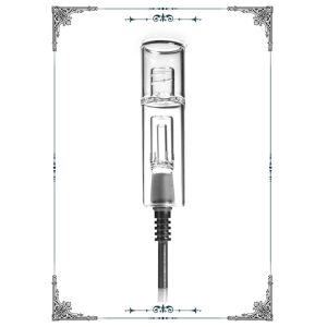 Buy cheap 14mm Clear Titanium Tip Mini Nectar Collector Kit Quartz Tip Oil Rig Concentrate Honey Dab Straw from wholesalers