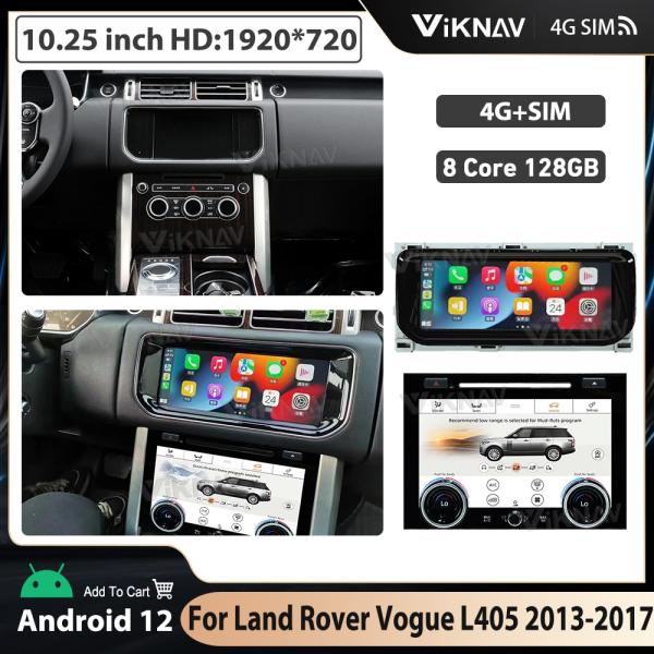 10.25 inch Car Radio For Land Rover Vogue L405 2013-2017 Touch Screen GPS